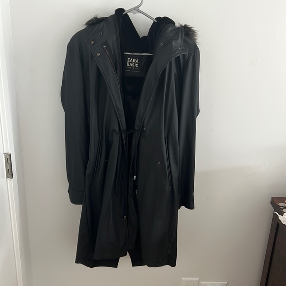 Zara Jackets & Blazers - Zara Raincoat with Fur